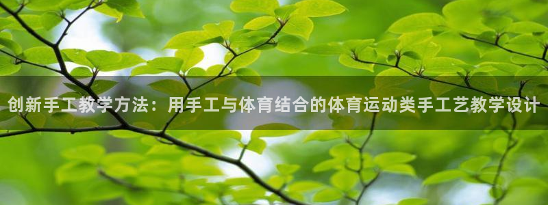 oety欧亿：创新手工教学方法：用手工与体育结合的体育运动类手工艺教学设计