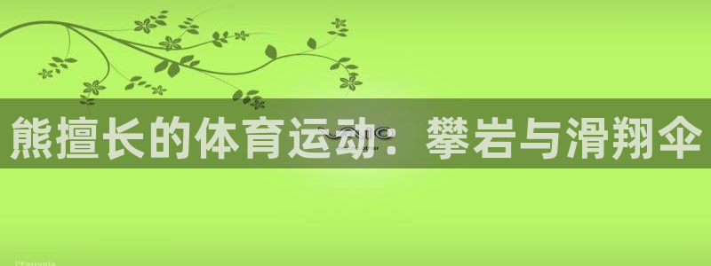 oety欧亿：熊擅长的体育运动：攀岩与滑翔伞